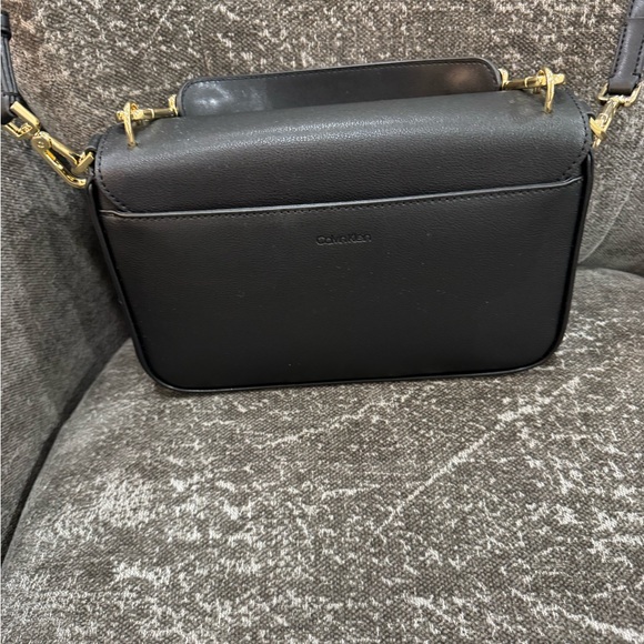 Calvin Klein Black Crossbody Bag with Gold Accents - Picture 5 of 9